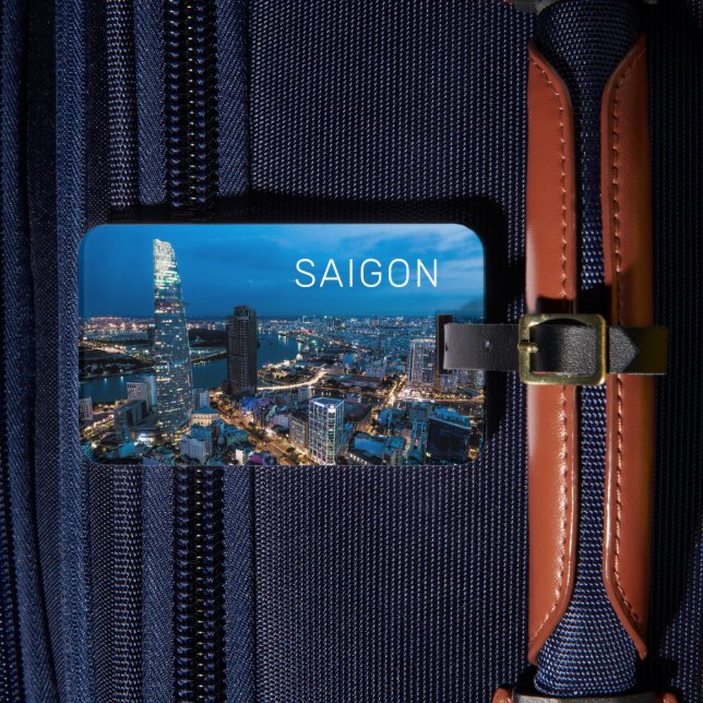 Saigon (Ho Chi Minh City) HCMC Vietnam Holiday Gepäckanhänger (Vorderseite Insitu 4)