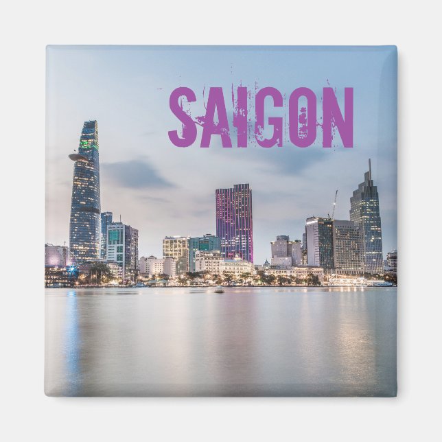 Saigon (Ho Chi Minh City) HCMC Vietnam Souvenir Magnet (Vorne)