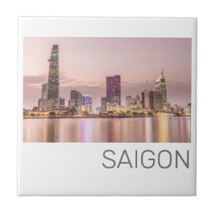 Saigon Ho Chi Minh City HCMC Vietnam Sunset Fliese