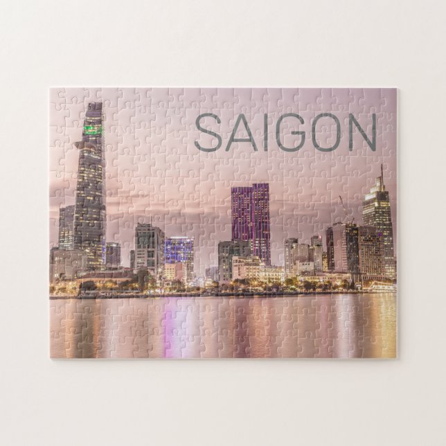 Saigon Ho Chi Minh City HCMC Vietnam Sunset Puzzle (Horizontal)