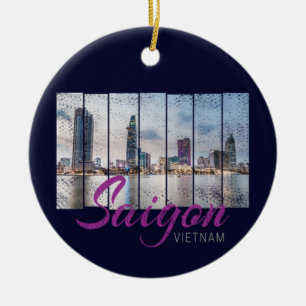 Saigon (Ho-Chi-Minh-Stadt) HCMC Vietnam Souvenir Keramik Ornament