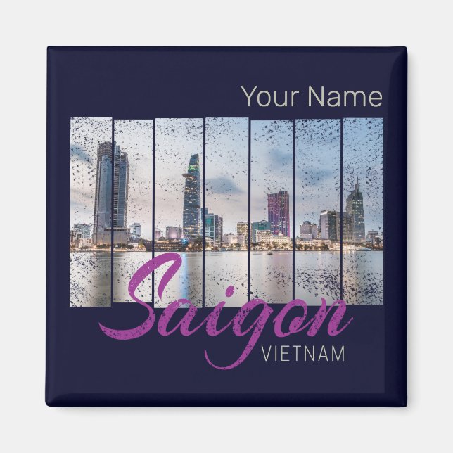 Saigon (Ho-Chi-Minh-Stadt) HCMC Vietnam Souvenir Magnet (Vorne)