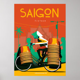 Saigon Reiseplakat vietnam Poster