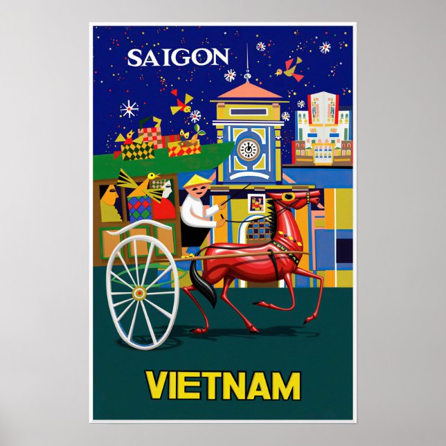 Saigon, Vietnam Poster (Vorne)