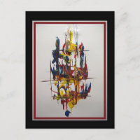 Sail Away - Abstrakt von Gene Foltuz Mini Print