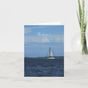 Sail Away Painterly Dankeschön Karte