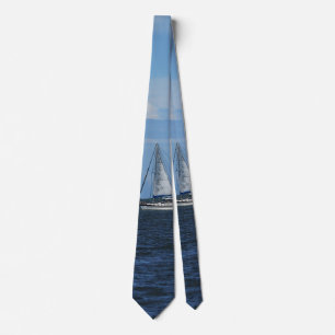Sail Away Painterly Neck Tie Krawatte