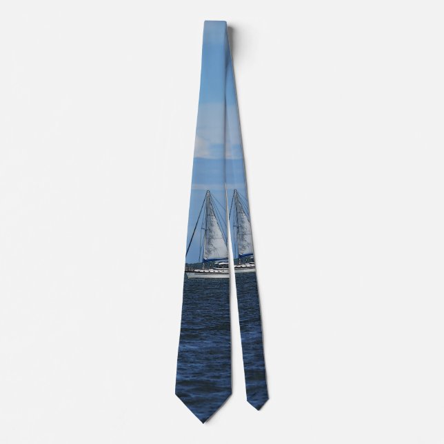 Sail Away Painterly Neck Tie Krawatte (Vorderseite)