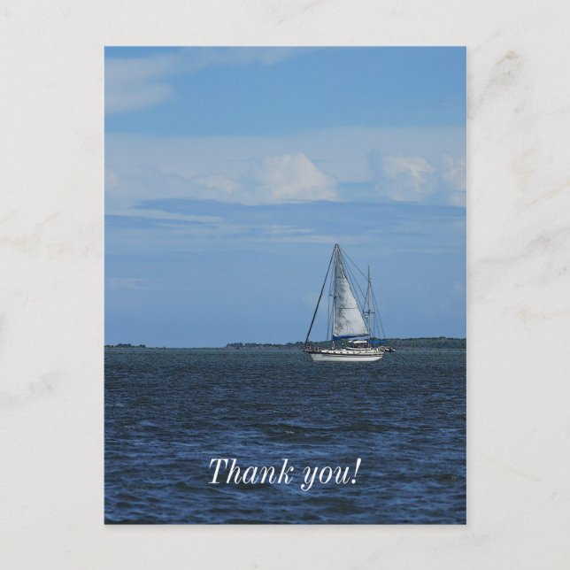 Sail Away Painterly Postkarte (Vorderseite)