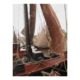 Sail boat, Harbor Poster