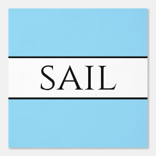 SAIL Fun Raffinierte, hellblaue Schwarz-weiße Stre Tapete