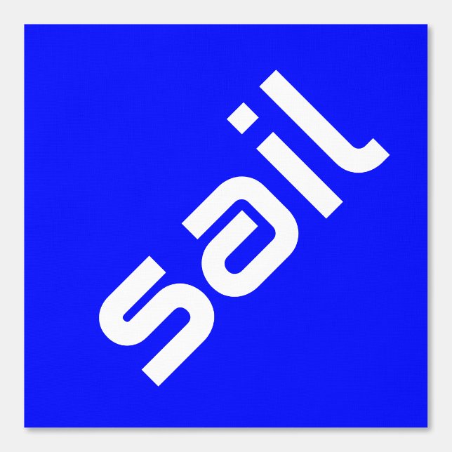 SAIL Moderner weißer Text hellblau Hintergrund Tapete (Vorderseite)