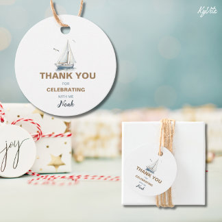 Sail on Over Sailboat Circle Gefallen Vielen Dank Geschenkanhänger