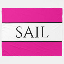 SAIL Sporty Fun Bright Nautical Pink White Stripes