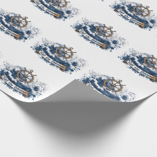 "Sail the Unknown" - Nautisch Inspiriertes Design Geschenkpapier