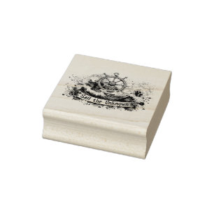 "Sail the Unknown" - Nautisch Inspiriertes Design Gummistempel