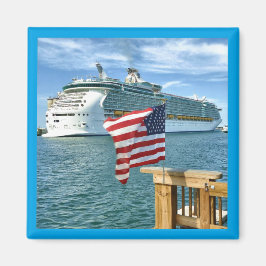 Sailaway Square Magnet