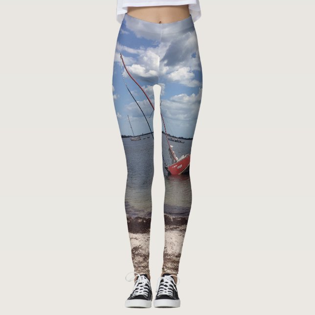 Sailboat Aground Leggings (Vorderseite)