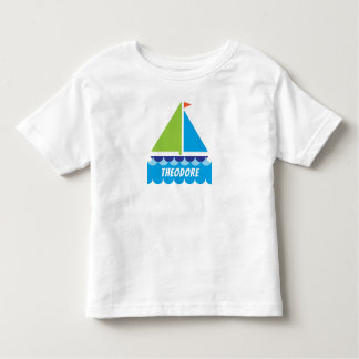 Sailboat Baby Shirt Personalisieren
