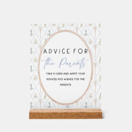 Sailboat Baby Shower Games - Advice for Parents Acrylschild