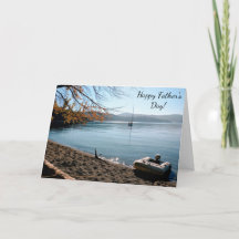 Sailboat Beach Vatertag Card