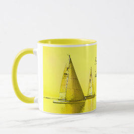 Sailboat Bildende Kunst, die ich eher segeln Zitat Tasse