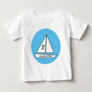 Sailboat Birthday Baby T-shirt