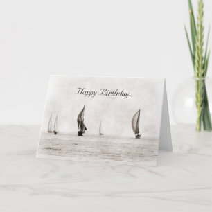 Sailboat Birthday Card Karte