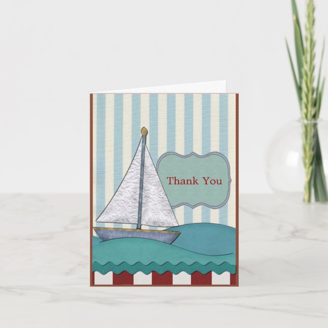 Sailboat Birthday Karte (Vorderseite)