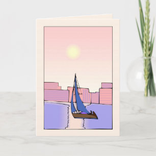 Sailboat Birthday Karte