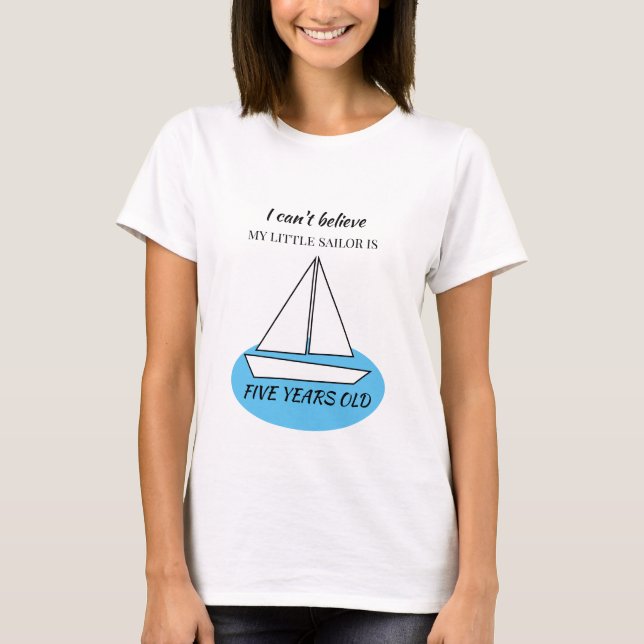Sailboat Birthday Party T-Shirt (Vorderseite)