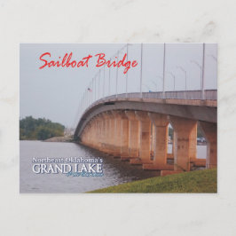 Sailboat Bridge Grove Oklahoma Postkarte 2