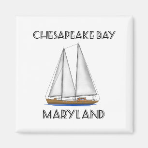 Sailboat Chesapeake Bay Maryland Magnet
