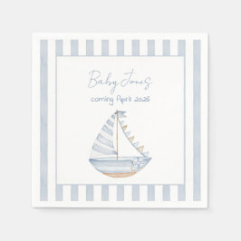 Sailboat Cocktail Napkin Serviette