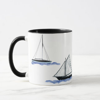 sailboat coffee cup mug tasse