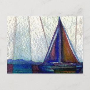 "Sailboat" CricketDiane Art Postkarte