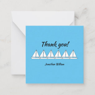 Sailboat Geburtstagsnotiz Danke Mitteilungskarte