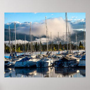 Sailboat Hafen // Lake Dillon Colorado Poster