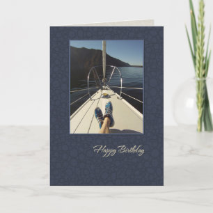 Sailboat Happy Birthday Karte
