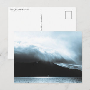 Sailboat Landscape Foto Postkarte