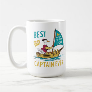 Sailboat Mama Duck & Babies - Kinderreise ART Kaffeetasse