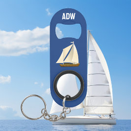 Sailboat Monogram Mini Flaschenöffner