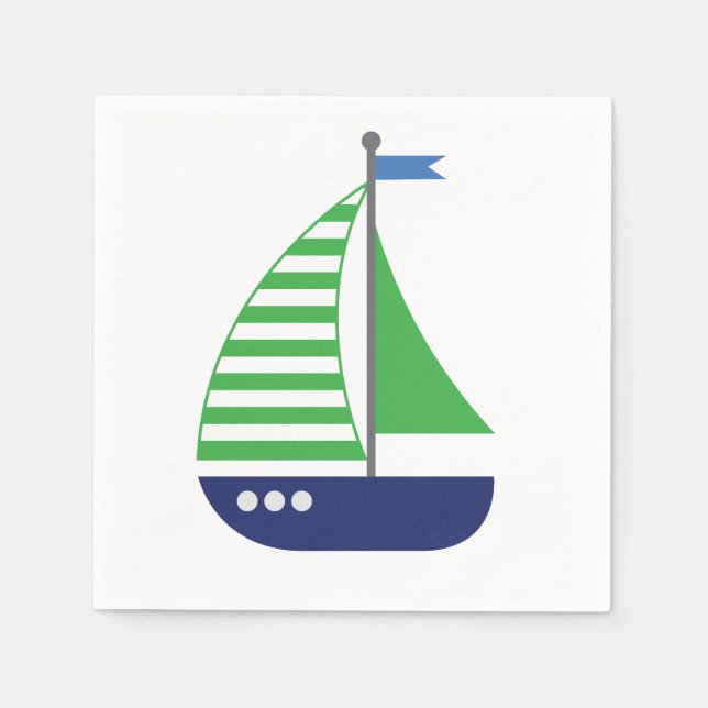 Sailboat Napkins Serviette (Vorderseite)