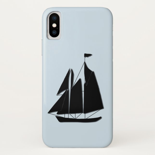 Sailboat Nautical Case-Mate iPhone Hülle (Rückseite)