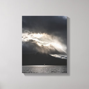 Sailboat - Nordnorwegen Leinwanddruck