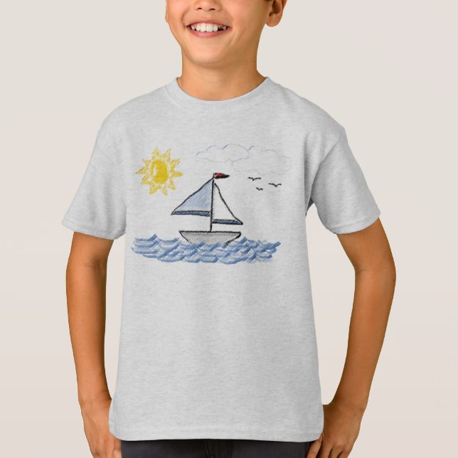 Sailboat P T-Shirt (Vorderseite)