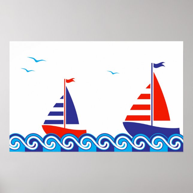 Sailboat Pair Poster (Vorne)