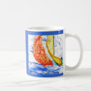 Sailboat Racing Reisen Umarmung Originelle Kunst Tasse