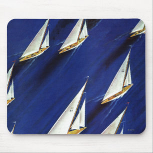 Sailboat Regatta by Ski Weld Mousepad
