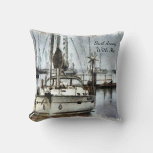 Sailboat Sailing Nautic Thema Kissen